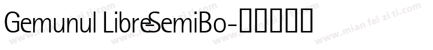 Gemunul Libre-SemiBo字体转换